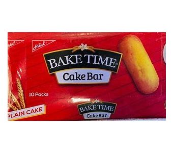 Hilal Bake Time Cake Bar Plain 10s