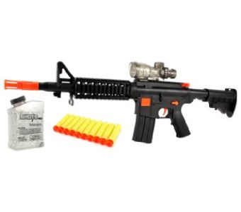 Shoot Gun M16 Toy With Rubeer Bullets