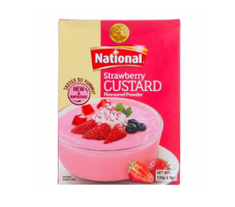 National Strawberry Custard Powder 300Gm