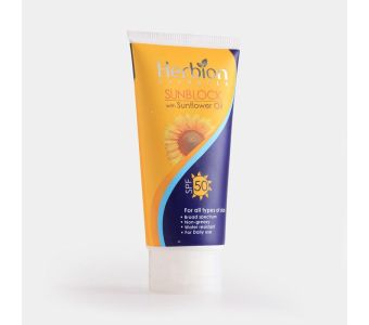 HARBIO NATURAL SUN BLOCK (SPF 50)WHITE CAST 100ML