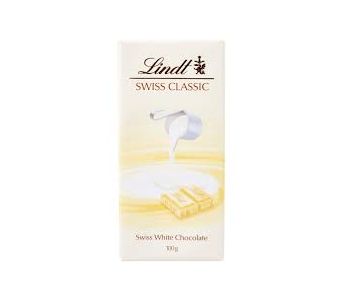 LINDT SWISS WHITE  CHOCOLATE