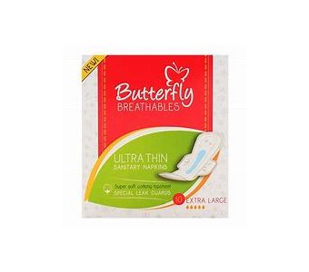 Butterfly Pads Breathables Ultra Thin Cottony 10S Extra Long