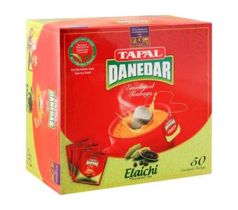 Tapal Danedar Enveloped Tea Bag Elachi 50Bgs