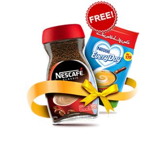 BUY NESCAFE Coffee Classic & Get Free Nestle Everyday Milk