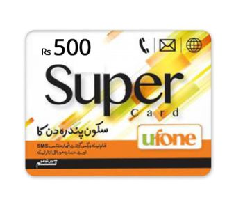 Ufone Prepaid Super Card ( Rs 500 )