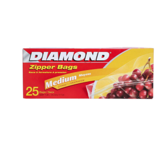 Diamond Zipper Bag 25Pcs (Ag58)