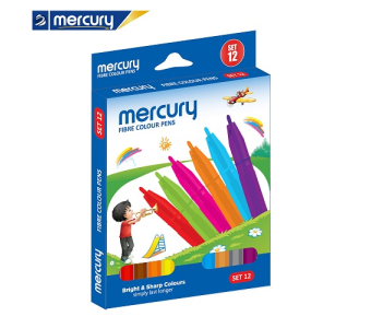 Mercury Fiber Marker 12 Pcs
