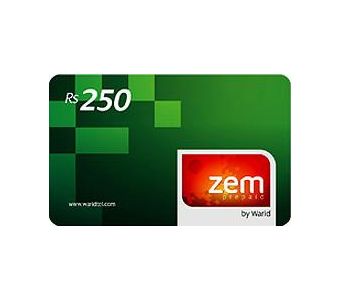 Warid Prepaid Mobile Card ( Rs 250 )