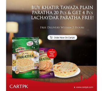 Buy KT 20Pcs Paratha Pack & Get Free 5 Pcs Lachedaar Paratha