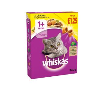 WHISKAS - cat food box 340gm