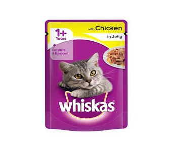 WHISKAS - cat food with Chicken In Jelly pouch 85g