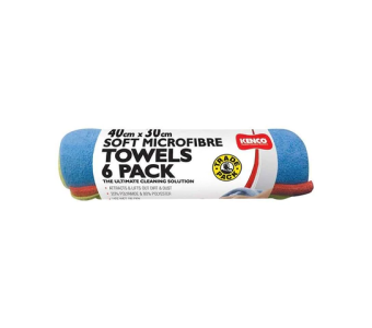 Kenco Microfibre Towels 40x30cm 6's