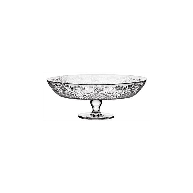 Pasabahce Footed Lacy Service Plate 1s