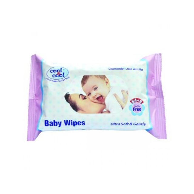 Cool & Cool Baby wipes ( 64+8)s