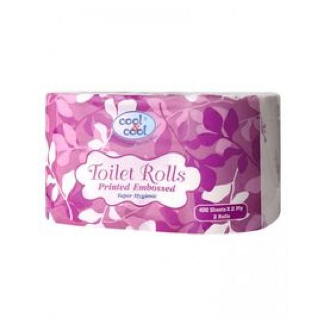 Cool & Cool Toilet Roll 1 x 2 x 400s White