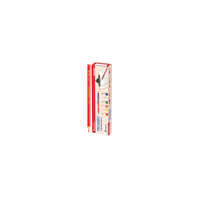 Picasso Red Checking Round Pencil – 12 ..