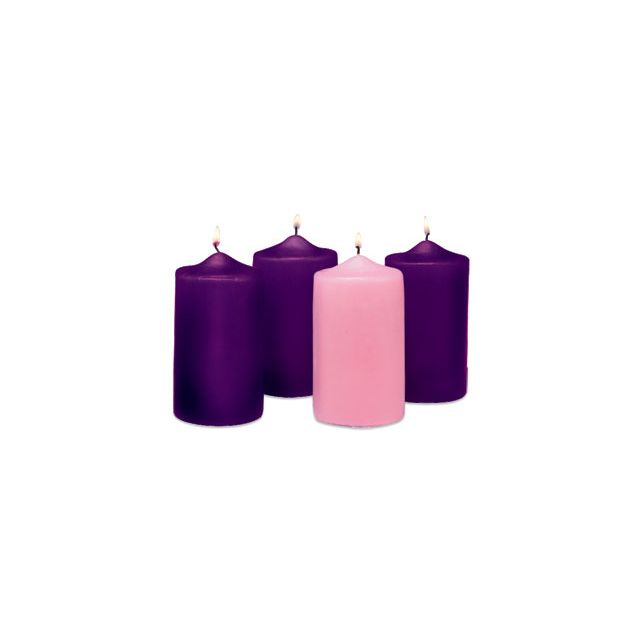 Colour Candles Large 3s
