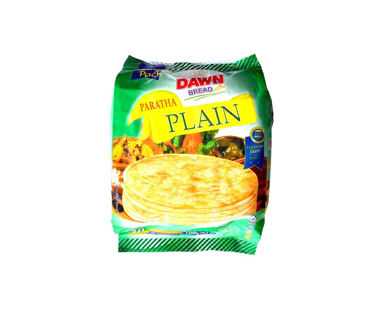 Dawn Frozen Plain Paratha 1600g Pack Of 20 2 Hours Free Delivery Anywhere In Karachi Pakistan I will do so as per availability. dawn frozen plain paratha 1600g pack of 20